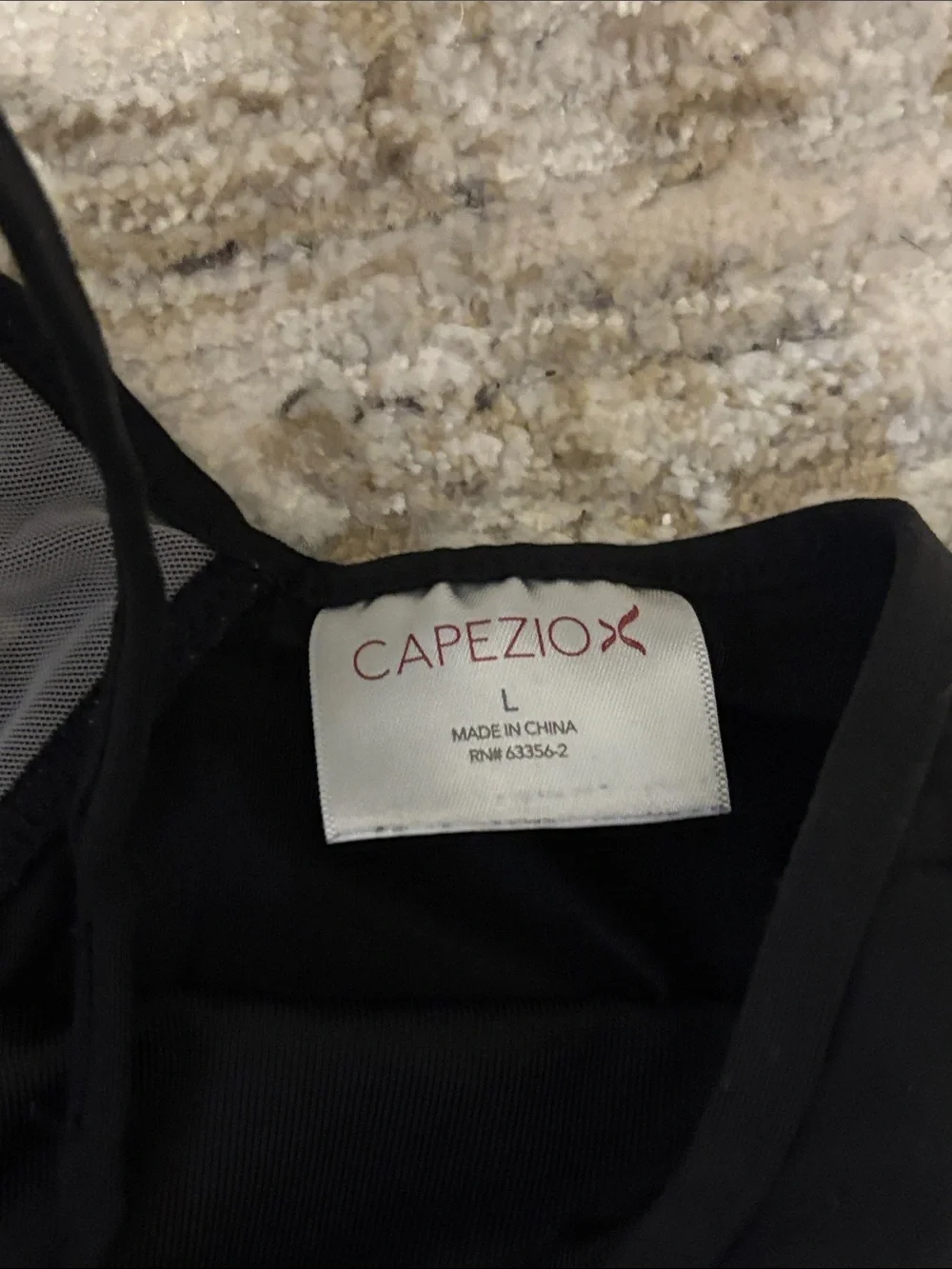 Capezio Black Dance Leotard with Mesh Detail